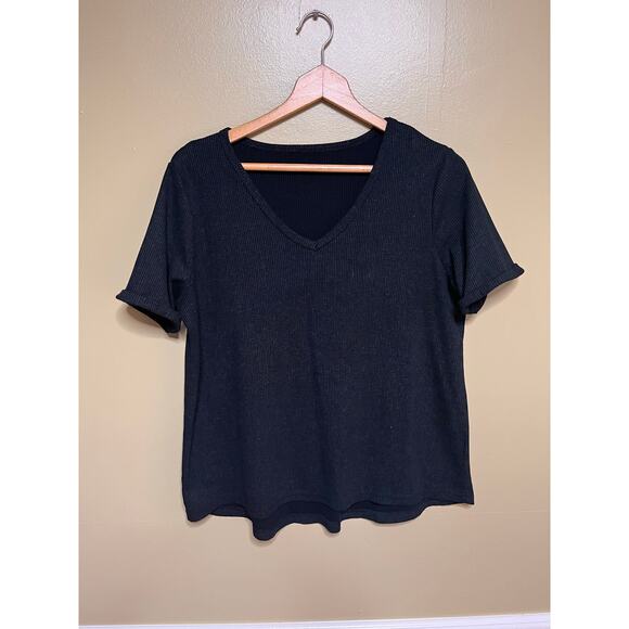 Amazon Short Sleeve Waffle Weave Top - Picture 3 of 9